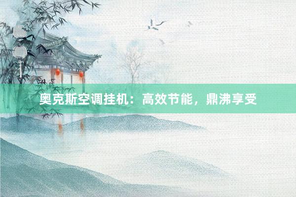 奥克斯空调挂机：高效节能，鼎沸享受